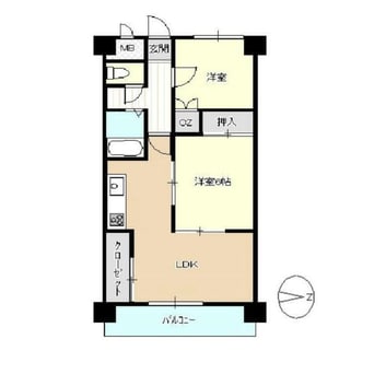 間取図 クリナーレ志家町