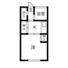 コーポフジ 1Kの間取り