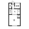 コーポフジ 1Kの間取り