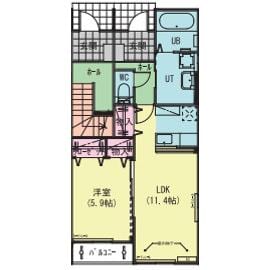 間取り図 ディアコートE