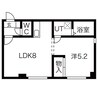 ティファナ21 1LDKの間取り