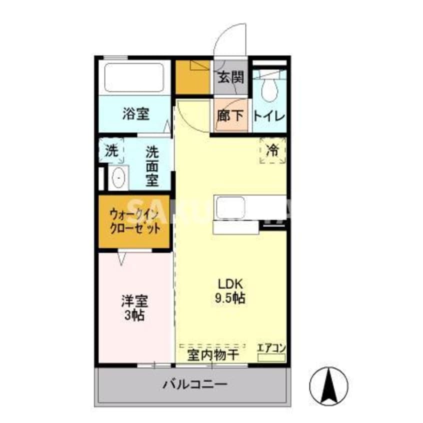 間取図 カリンビュー足利