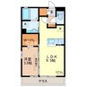 アーバンロック 1LDKの間取り