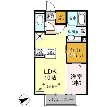 間取り図 Marronnier Jardin Ａ「マロニエジャルダンＡ」