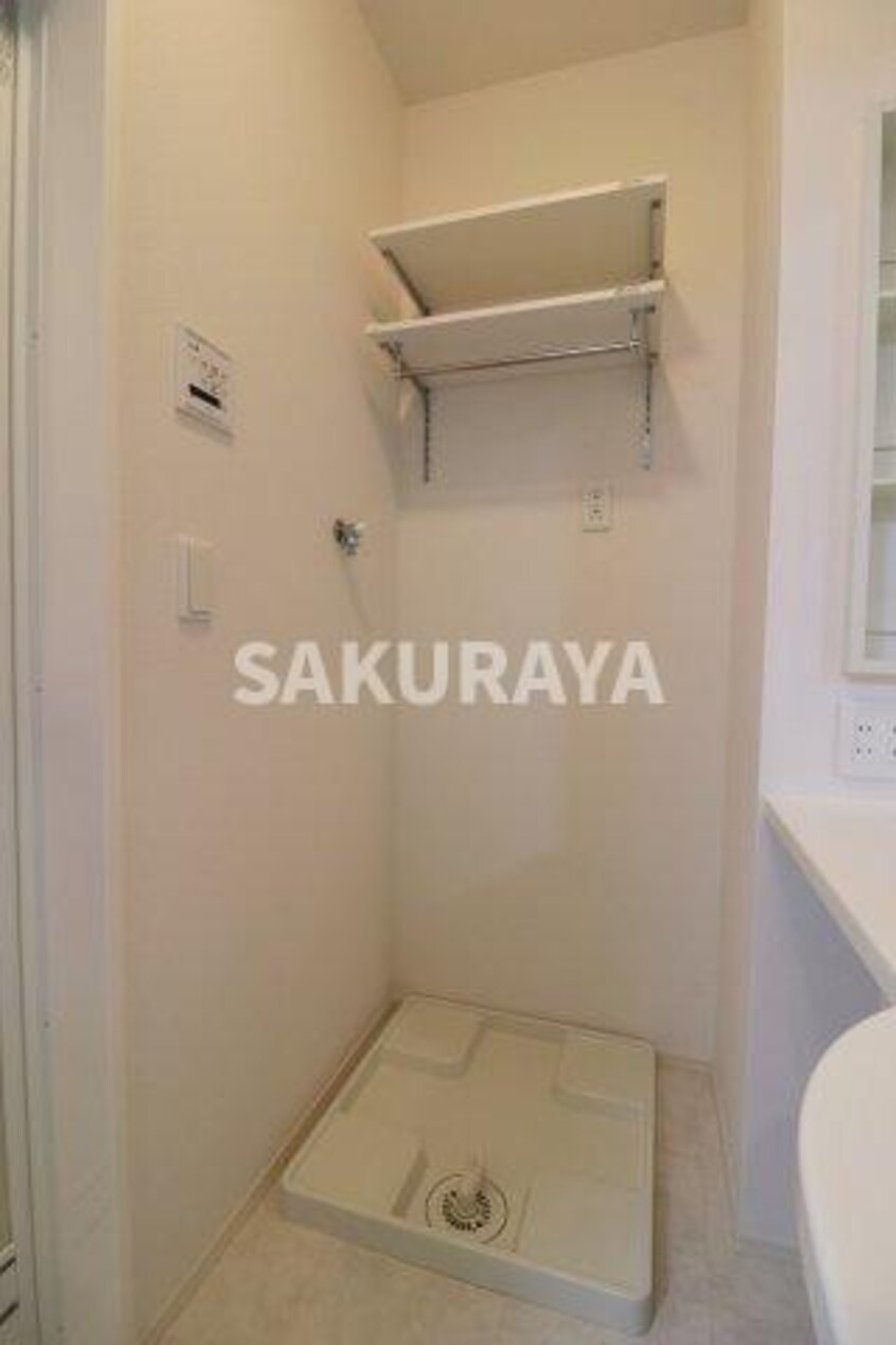 洗濯機置き場。2021年撮影。現況と異なる場合がございます。 プレミアム