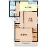 根岸コーポB棟（福居町） 2Kの間取り