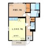 アルマリオ 1LDKの間取り