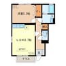 アルマリオ 1LDKの間取り
