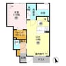 カレント Ⅱ 1LDKの間取り