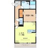 クレール富久 Ａ 1LDKの間取り
