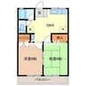 メゾン根岸　Ｂ棟 2DKの間取り