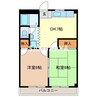 ルミエール旭 2DKの間取り
