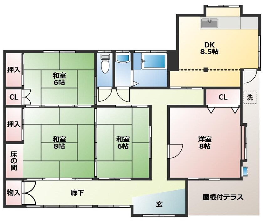 間取図 近藤方貸家