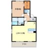 ビオラ 1LDKの間取り