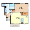 ソラーレ 1LDKの間取り