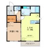プレミアム 1LDKの間取り