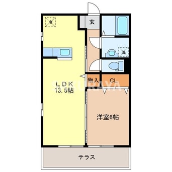 間取図 ヴィラージュ･ガーデン Ａ/Ｂ