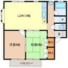 長島ハイツ　 2LDKの間取り