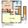 クオーレ 1LDKの間取り