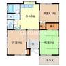根岸方貸家E 3DKの間取り