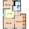 ラフォーレ福居7 3Kの間取り