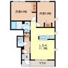 プレステージＡ 2LDKの間取り