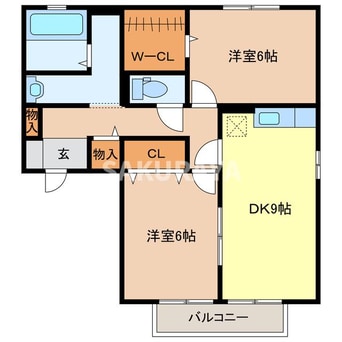 間取図 VIRAGE GARDEN A「ヴィラージュ・ガーデン　A」