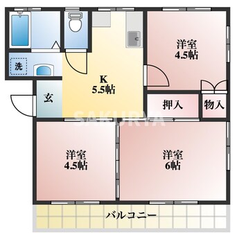 間取図 コーポみなみ