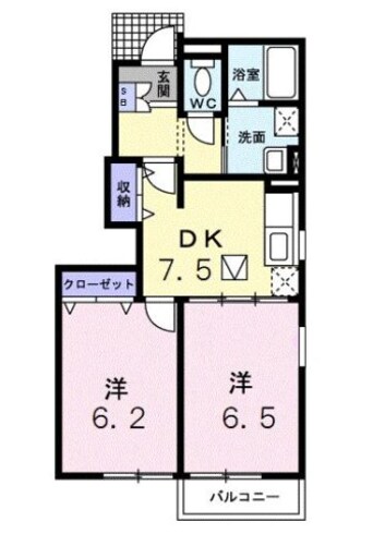 間取図 ツインコートＡ