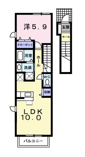 間取図 イーストニュータウンＡ