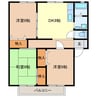 グランライフ足利 3DKの間取り