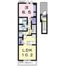 ノアールアルコンジュ 1LDKの間取り