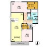 シーガル 2LDKの間取り