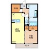 エリタージュ朝倉 North 1LDK+Sの間取り