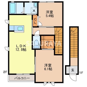 間取図 ラフォーレ福居12