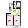 アカシア　Ａ 2DKの間取り