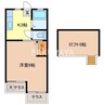シティクラブ鹿島C 1Kの間取り