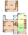 柳原町貸家 3DKの間取り