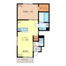 プチフルール 2LDKの間取り