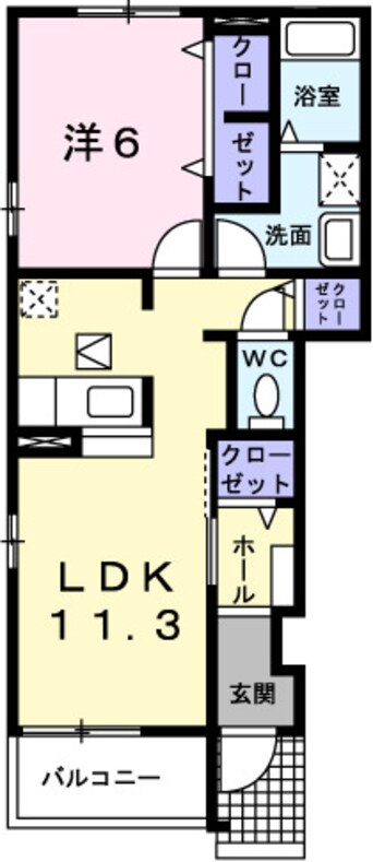 間取図 スウィート・コートＢ