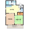 柳原レジデンス 2DKの間取り