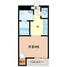 エスポワールMITA 1Kの間取り