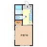 堀込レジデンス 1Kの間取り