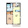 ベネフィス 1LDKの間取り