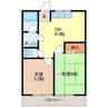 メゾンヴィラ １ 2DKの間取り