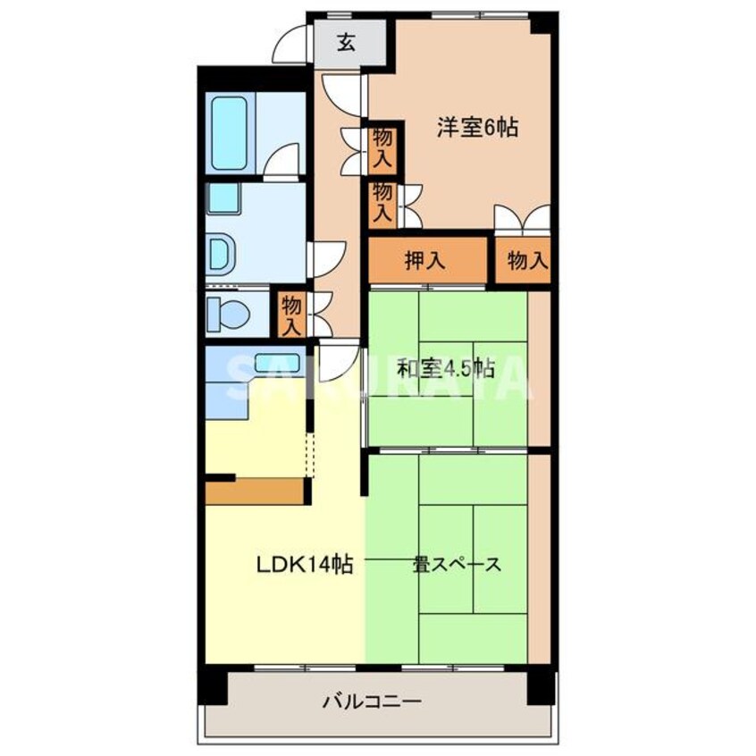 間取図 高雄ハイツ
