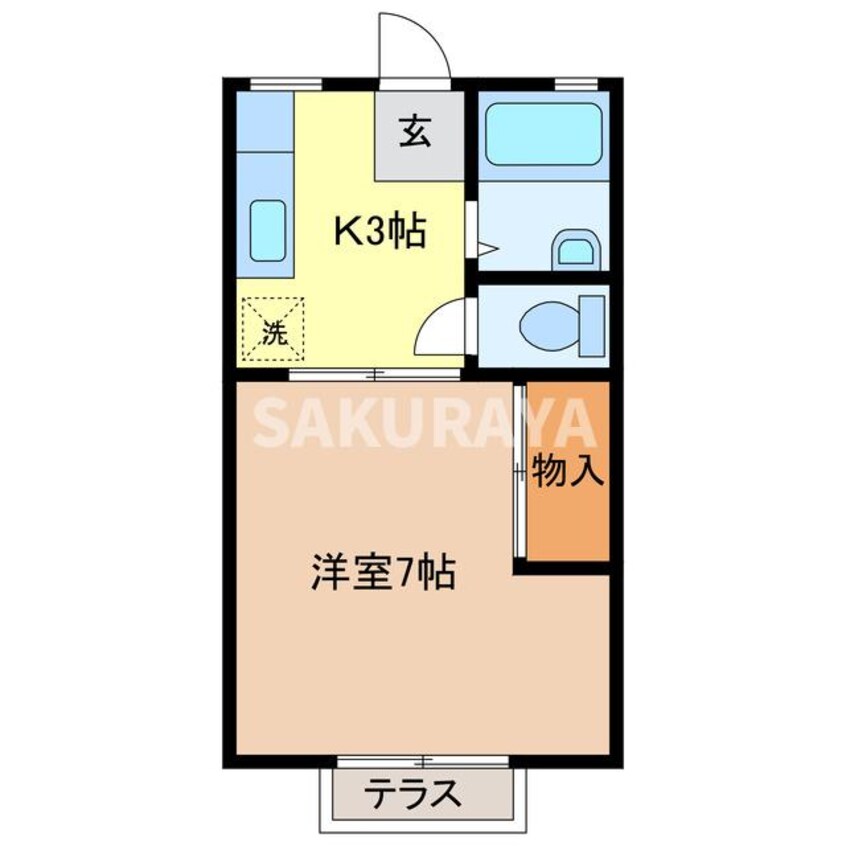 間取図 サンシャインハイツ