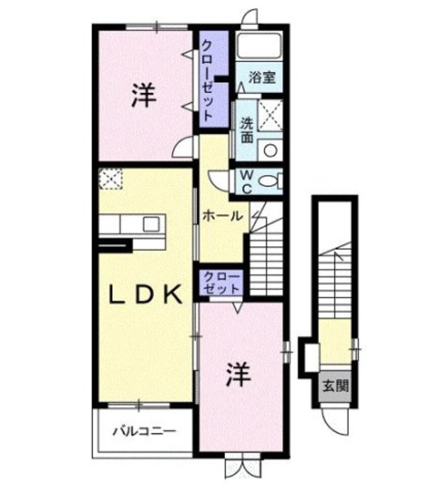 間取図 グラン・ソレイユＢ