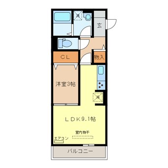 間取図 ミルアモールＥ