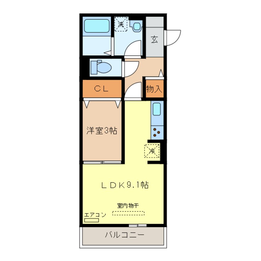 間取図 ミルアモールＥ